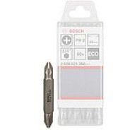Бита ECO двухсторонняя PZ2/PZ1 45 мм (60 шт)  BOSCH 2.608.521.266