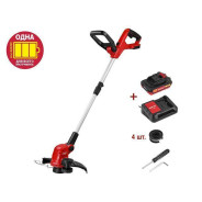 Триммер TB 3018 с акб и зу ALL1 (18 В, телескоп. штанга, рег.угол  0-60°, автомат.голова, 1,6 mm лес...WORTEX 333238