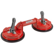 Съемник стекол двухзажимной с присосками (диам. 150мм, алюминий)  ...Forsage F-63404