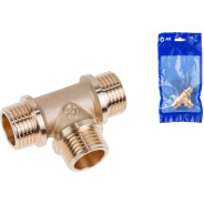 Тройник 1/2" нар.-нар.-нар. с ограничителем  AV Engineering AVE306011