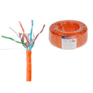 Кабель витая пара F/UTP Cat5E 4х2х24AWG (0.51mm) 50м, CCA, внутр. (ПВХ)   ЮПИТЕР JP3012-50