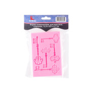 Форма силиконовая для украшения тортов, для мастики, ключики, 12.9х8.6х0.7 см  ...PERFECTO LINEA 20-018280