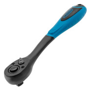 Ключ-трещотка 1/2", 72 зуба, Comfort, с быстрым сбросом, CrV, 2-х комп. рукоятка  ...Gross 14082