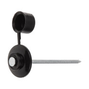 Гвоздь кровельный 2.8х70 мм с пласт. шляпкой, черный (100 шт в пласт. конт.) (для ондулина)  ...STARFIX SMP5-74392-100