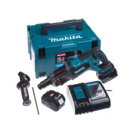 Аккум. перфоратор LXT  в кейсе ,18В, 2АКБ  5.0 А/ч Li-Ion, 1.9 Дж, вес 3.2 кг,  ...MAKITA DHR241RTJ
