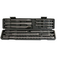 Набор буров по бетону, 5-6х110, 8-10-12х160, 14-16х210, 18х300, 20х450 мм, зубила, SDS PLUS  ...Matrix 71097