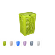 Корзина для белья с крышкой 50 л (цвета в ассортименте)  DRINA 10340