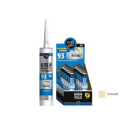 Клей монтажный "Клей вместо гвоздей 93", 280мл, бежевый, для зеркал,  ...POINT 03-1-0-093