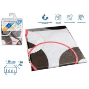 Клеенка столовая, нетканая основа с ПВХ покр., коллекция "DECO", 140х110 см.  ...PERFECTO LINEA 11-165287