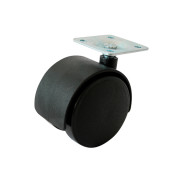 Опора колёсная d50 мм. на площадке без фиксатора, пластмасса  ...STARFIX SMF-10193