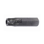 Бита TORX T25Hх25мм с отверстием,1/4"  Rock FORCE RF-1272525