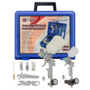 Профессиональный покрасочный пистолет, комплект,сопло 0.8 мм, 1.3 мм,  HVLP,  бак 600 мл и 125 мл , ...STAB TE66901