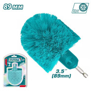 Щетка-насадка средней жесткости для дрели диаметр 89 мм  ...TOTAL TACM1360