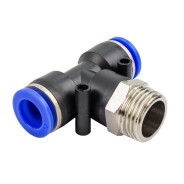 Фитинг Т-образный для пластиковых трубок 12мм с наружной резьбой 1/2"  ...Forsage F-SPB12-04