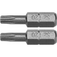 Бита TORX T20х25mm 1/4" (2шт) AlSl S2  YATO YT-77904