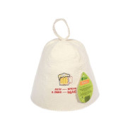 Шапка для бани, "Делу - время, а пиво - щас", "Банные штучки" из войлока  ...БАННЫЕ ШТУЧКИ 41113