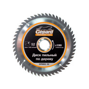 Диск пильный по дереву, 190х30/20/16 мм, 52 зуб., ,  GEPARD GP0902-52