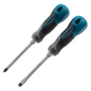 Набор отверток комбинированный 2 шт., S2, трехкомпонентная рукоятка  ...Gross 12168
