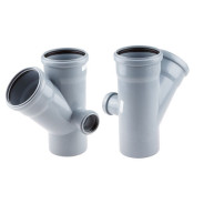 Крестовина двухплоскостная для внутренней канализации 110/110х45/50 правая   ...РосТурПласт 36538