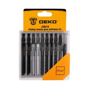 Набор пилок для лобзика по дереву DEKO JSB10 (10 шт)Deko 063-4348