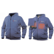 Куртка-байка с электроподогревом (р.48-50, синяя)  Forsage TNF-15(L)