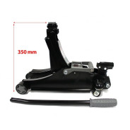 Домкрат подкатной гидравлический 2т (h min 100мм, h max 350мм) низкопрофильный с резиновой накладкой...Rock FORCE RF-TH22010