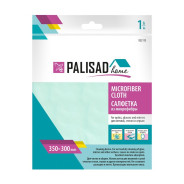 Салфетка из микрофибры для оптики, стекол и зеркал 350x300 мм, бирюзовая PALISAD ...PALISAD HOME 923115