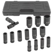 Набор головок ударных глубоких 15пр.,1/2" 6гр.(10,12-17,19,21,22,24,27,30,32мм,36мм-12гр), в пл...Forsage F-4166D-5MPB