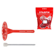 Дюбель для теплоизоляции 10х100 мм с металлич. гвоздем, термогол. (50 шт в дой-паке)  ...STARFIX SMD5-54090-50