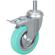 Колесо аппаратное поворотное SCtgb 93 75 мм с болтом и тормозом (N), шт  ...TOR 1039559