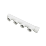 Коллектор ПП с вн. резьбой 40/4х25, белый  РосТурПласт 17590