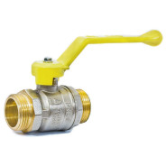 Кран шаровый 1/2" стандарт наружная-наружная резьба ручка (ГАЗ) PN 40  ...LD LD47.355.15