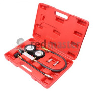 Тестер утечки в цилиндрах с набором адаптеров, 4пр. (0-7 bar, М12х1.25, М14х1.25), в кейсе  ...Forsage F-902G3