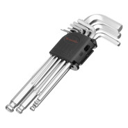 Набор ключей имбусовых HEX, 1.5–10 mm, CrV, 9 шт., удлиненные, сатин., с шаром  ...Matrix 11233