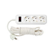 Удлинитель бытовой 3.5м, 3 розетки, 2.5кВт, 3х1.0mm2, с заземляющим контактом  ...BYLECTRICA У10-3223.5м