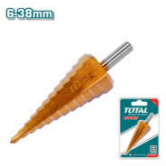 Сверло ступенчатое 6-38 мм  TOTAL TAC7563801