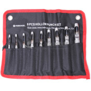 Набор пробойников, 9пр.(3-10, 12мм), наполотне  Forsage F-3991