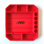 Лоток силиконовый для деталей 227х250х25 мм, цвет красный  H-D HD-083141R