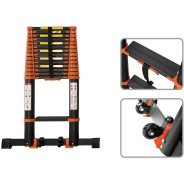 Лестница телескопическая 1-секц. алюм. 510см, 13 ступ. 13,5кг BLACK LINE () (ширина ступени 8см, про...STARTUL ST9931-051