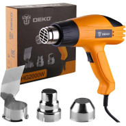 Фен строительный (термовоздуходувка) 2000Вт, 350-500°C, DEKO HG2000W...Deko 063-4166