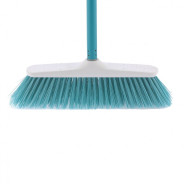 Щетка пластм. "CLASSIC" для подм. пола 27 см, c черенком, 120 см, D22 мм, бирюз. щетина EL...Elfe 93544