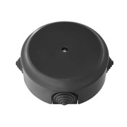 Коробка монтажная КМ-447 черная, Ретро (124.5х124.5х45)  BYLECTRICA КМ-447чер