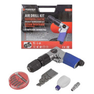 Пневмодрель с реверсом, набором бит и сверел 20пр(патрон:1-10мм,2200об/мин,)  ...Forsage F-RP7810