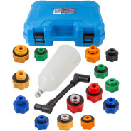 Воронка для заливки масла в двигатель а/м с пластиковыми адаптерами, набор 16пр.  ...Forsage F-908G2C