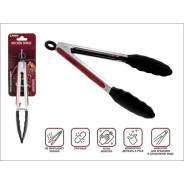 Щипцы кулинарные, силиконовые, 23 см, BURGUNDY  PERFECTO LINEA 21-010006