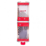 Набор сверл комбинированный, мет.1-6мм, бетон 4-8мм, дер.3-8 мм, биты 22шт, адаптер, 44пр.  ...Matrix 725644