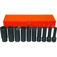 Набор головок ударных 1/2", 6гр, 10пр. (10-24мм)  Force 4107S