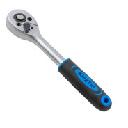 Трещотка реверсивная с резиновой ручкой 1/4''(L-155мм, 24зуб)  KT-80222...KINGTUL KT-80222(80224)