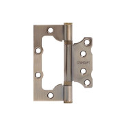 Петля накладная без врезки СТАНДАРТ 100х75х2.5mm 2BB AB бронза  ...УЗК 7104