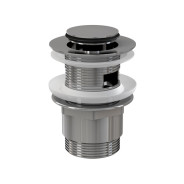 Водослив для умывальника click/clack 5/4, цельнометаллический с малой заглушкой  ...Alcaplast A39